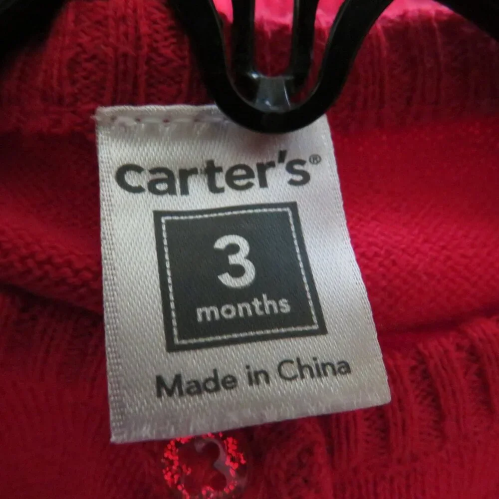 Red Snowflake Sweater & Velour Pants 3 months Mixed Set